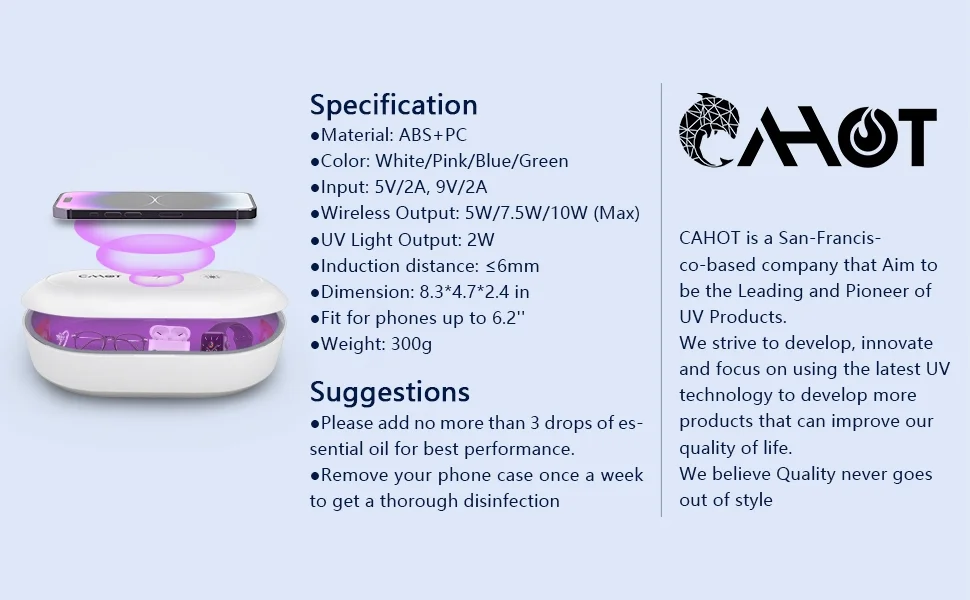uv sanitizer A+